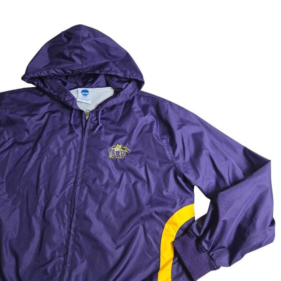 NCAA LSU Tigers Jacket Windbreaker with Hood L - Picture 2 of 7